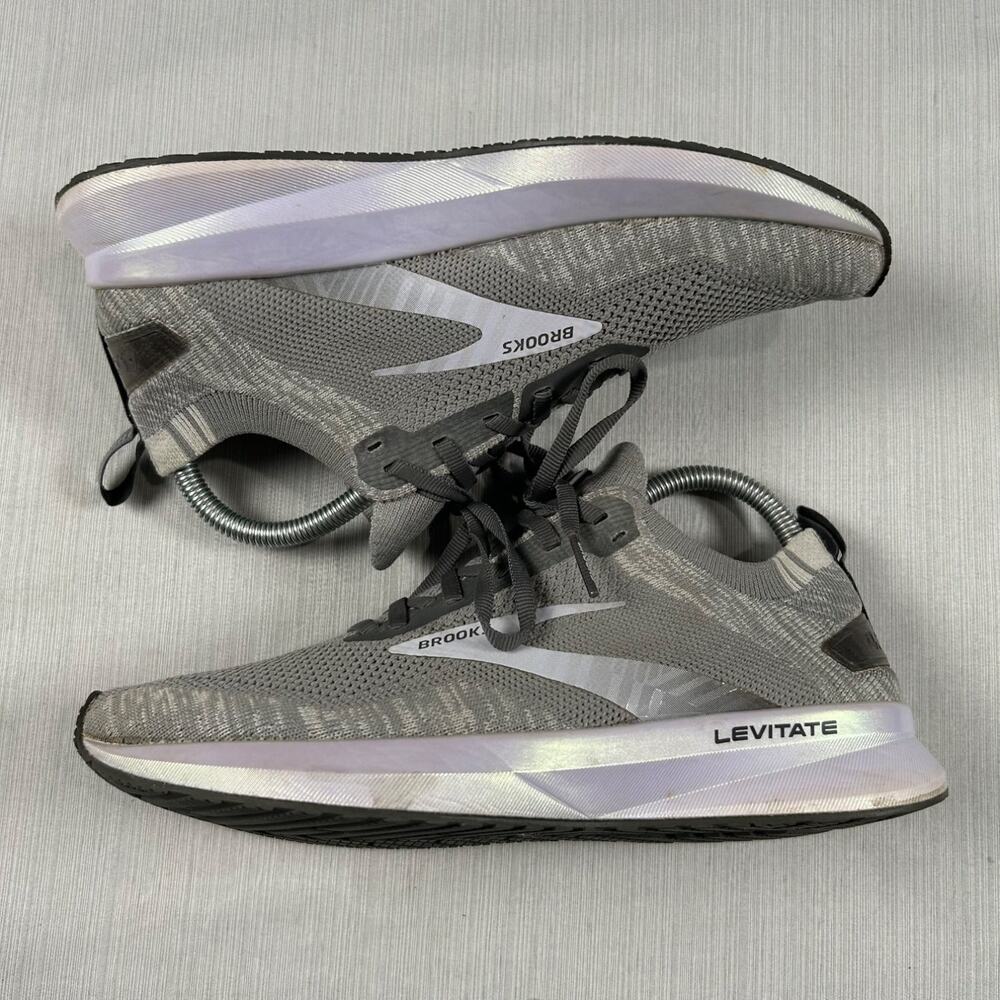Brooks Levitate 4 Womens Size 8 Gray Athletic Running Shoes Fitness Gym Sneakers